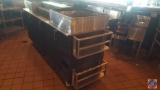 Glas Tender Model LPT84-R6-BNH(RRR/LLL) Cooler, Two Zone, Front Serviced Bar Profile 3 Section with