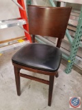 {{4X$BID}} Wooden and Upholstered Padded Restaurant Chairs 32