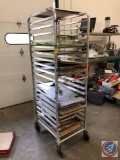 NSF 20 Shelf Speed Rack on Casters w/ (17) Full Size Sheet Pans