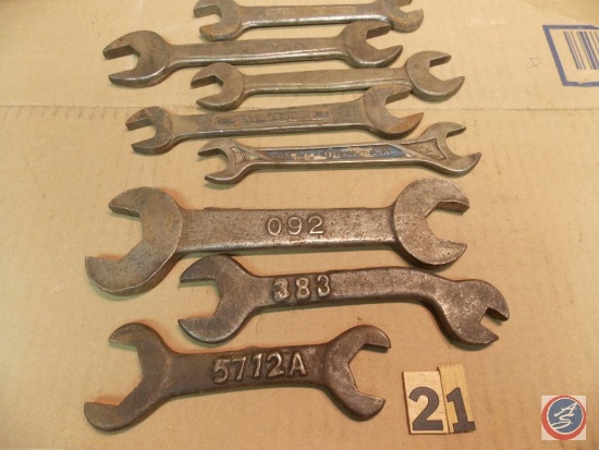 (8) Wrenches; (5) Barcalo-Buffalo - (3) raised numbers. Sizes vary