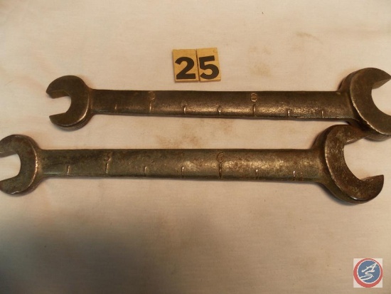(2) measure Wrenches including Massey Harris #180108 MI - #M5 Ford