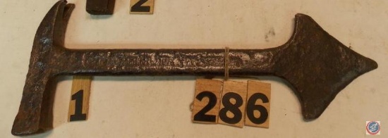 Crate Hammer marked 'Kelloggs Corn Flakes' by BR Mgc Co Chicago. Marks are faint