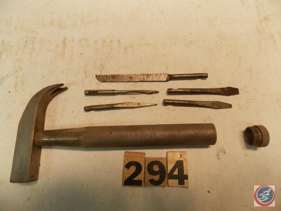 Hammer with tool kit marked 'Solingen'