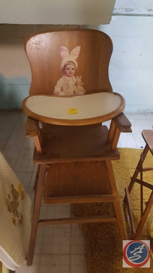 Vintage High Chair, Vintage Playpen