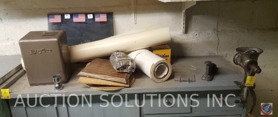 Vintage Super Flame, Roll of Paper, Roll of Waxed Surface Paper, Universal Cast Iron Vintage Meat