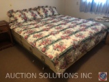 King Size Bed Incl. Frame, Box Springs, Mattress, Bedding