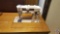 Sewing Cabinet with Singer Model 401A Sewing Machine, Vanity Stool Cabinet 43