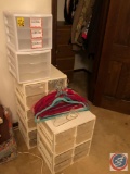 Storage Drawer Organizers, Wooden Hangers, Wire Crocheted Hangers