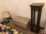 Floor Lamp/Table, Plant Stand with Display, Table Lamp, Ottoman {{HANDBAGS IN OTTOMAN ARE SOLD