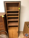 Six Shelf Bookcase with Cupboard