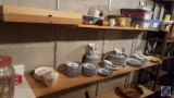 Currier and Ives China {{NOT COMPLETE SET, SEVERAL PIECES HAVE CHIPS/CRACKS}}, Valentine Hearts,