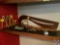 Skeleton Key Locked Handcuff Bracket, Antique Stanley No.. 62 2' Foot Ruler, The Kellog French