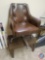 Leather Rolling Kitchen Chair, Coffee Table 29 1/2