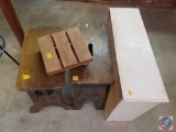 Wooden Stools, Rolling Plant Riser
