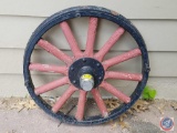 Antique Ford Model Wooden Spoke Tire with Ford Hub