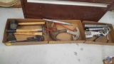 Rubber Mallet, Sledgehammer, Pipe Wrench, (2) Pipe Benders, (2) Grease Guns