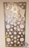 Stainless Steel Laser Cut Out Stars Cut Out Wall Hanging 17 1/2