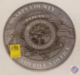 Stainless Steel Laser Cut Out Sarpy Co. 160th Anniversary Wall Hanging 11 1/2