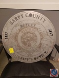 Stainless Steel Laser Cut Out Sarpy Co. Sherriff's Office 160th Anniversary 20