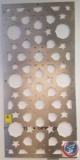 Stainless Steel Laser Cut Out Stars and Octagons Wall Hanging 17