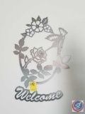 Stainless Steel Laser Cut Out Floral 