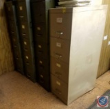 {{4X$BID}} Modern Steelcraft Four-Drawer File Cabinet 15