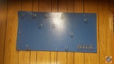 Peg board and workbench