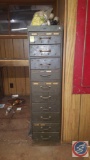 Ten Drawer Cabinet with Contents 13