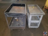 Metal Two Tier Utility Cart 36