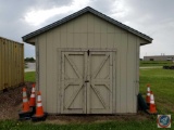 10' x 12' Tuff Shed with Double Doors {{HOLE IN SOFFIT}}