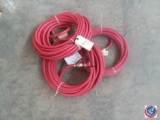 (3) 25 foot 1/4 in air hoses with Schrader quick connects