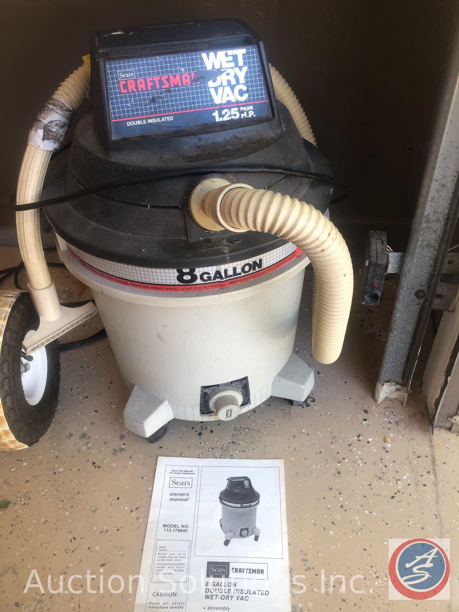 sears craftsman wet dry vac 8 gallon