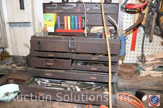 Kennedy Machinist Tool Box with Assorted Hand Tools