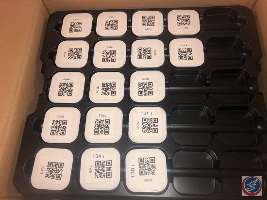Nearly Full Box of Kontakt.io Asset Tags