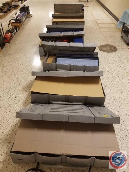 (9) Nimlock Trade Booth Display Set Up in Hard Case on Wheels