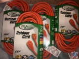 (4) 25' Basic Power 16 Gauge Outdoor Extension Cord