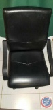 {{5x$BID}} [5] Black Upholstered Executive Rolling Office Chair w/ Arms {{SOLD (5) TIMES THE MONEY}}