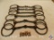 (3) pairs of bits, 5 in. jointed Snaffle - 5 in. solid bar - 6 in. twisted wire jointed Snaffle