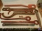 (8) hydrant Wrenches including (2) Aksarben - (3) hand forged - (1) Spanner marked 'Dempster'