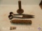 (3) tools including hog scraper - animal shears marked 'Bungon and Ball' - Planter drag marker