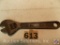 Crescent Wrench 8 in. marked '8 in No 80 B&C'
