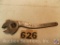 Crescent Wrench 7 in. marked '17.5 Peugeot Freres Tout Acier Forge' (Lion hallmark)