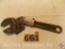 Adjustable Crescent Wrench angle 8 in. marked 'Any Angle 8 in Wrench' Pat Nov 1916 Lima O. USA