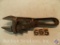 Wrench adjustable Wedge 8 in. marked '11 Mfg by Vadergrift Mfg Co pat Jan 6 1891 #444171'
