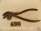 Cobblers/Upholstery Pliers 8 in. marked 'N.C WYNN'