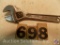 Crescent Wrench 4 in. marked 'P and C 1704'