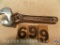Crescent Wrench 4 in. marked 'S-K'