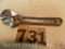 Crescent Wrench 4 in. marked 'Bonney 01-4'