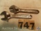 (2) Crescent Wrenches 4 in. marked '704 Proto and 4204 Fleet'
