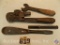 Perfect Handle Misc. pieces for parts, including chisel - Pipe Wrench - open end Wrench